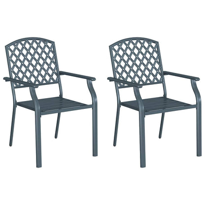 Have Stol Antracit 56 X 65 X 89 Cm Stål - Billede 2