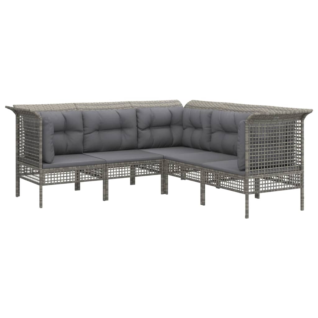 Loungesæt Til Haven Med Hynder Polyrattan