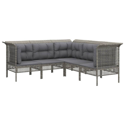 Loungesæt Til Haven Med Hynder Polyrattan