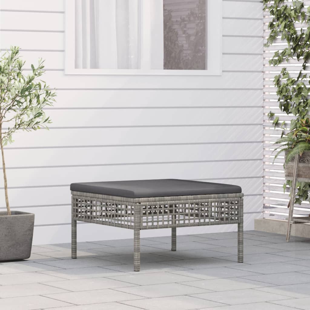 Hjørnemoduler Til Havesofa 2 Stk. Med Hynder Polyrattan Grå - Variant 319669