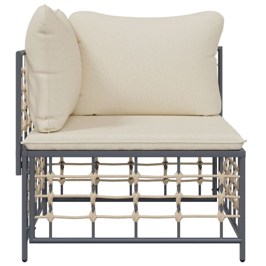 Hjørnemodul Til Havesofa Med Hynder Polyrattan
