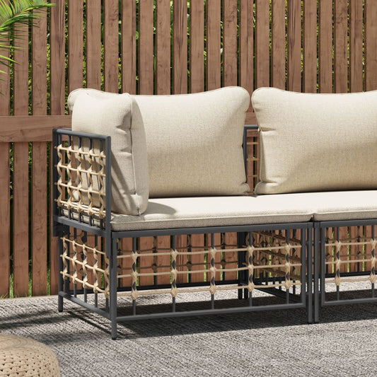Hjørnemodul Til Havesofa Med Hynde Polyrattan - Hovedbillede