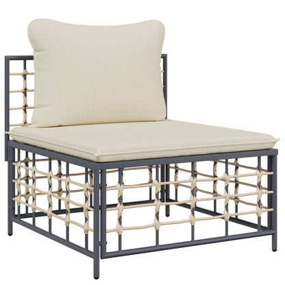 Midtermodul Til Havesofa Med Hynder Polyrattan