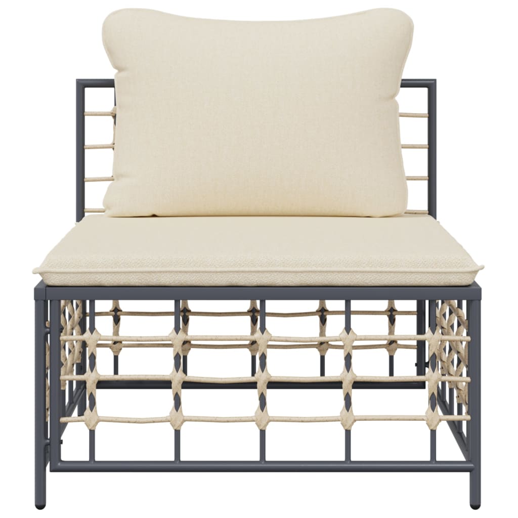 Midtermodul Til Havesofa Med Hynder Polyrattan