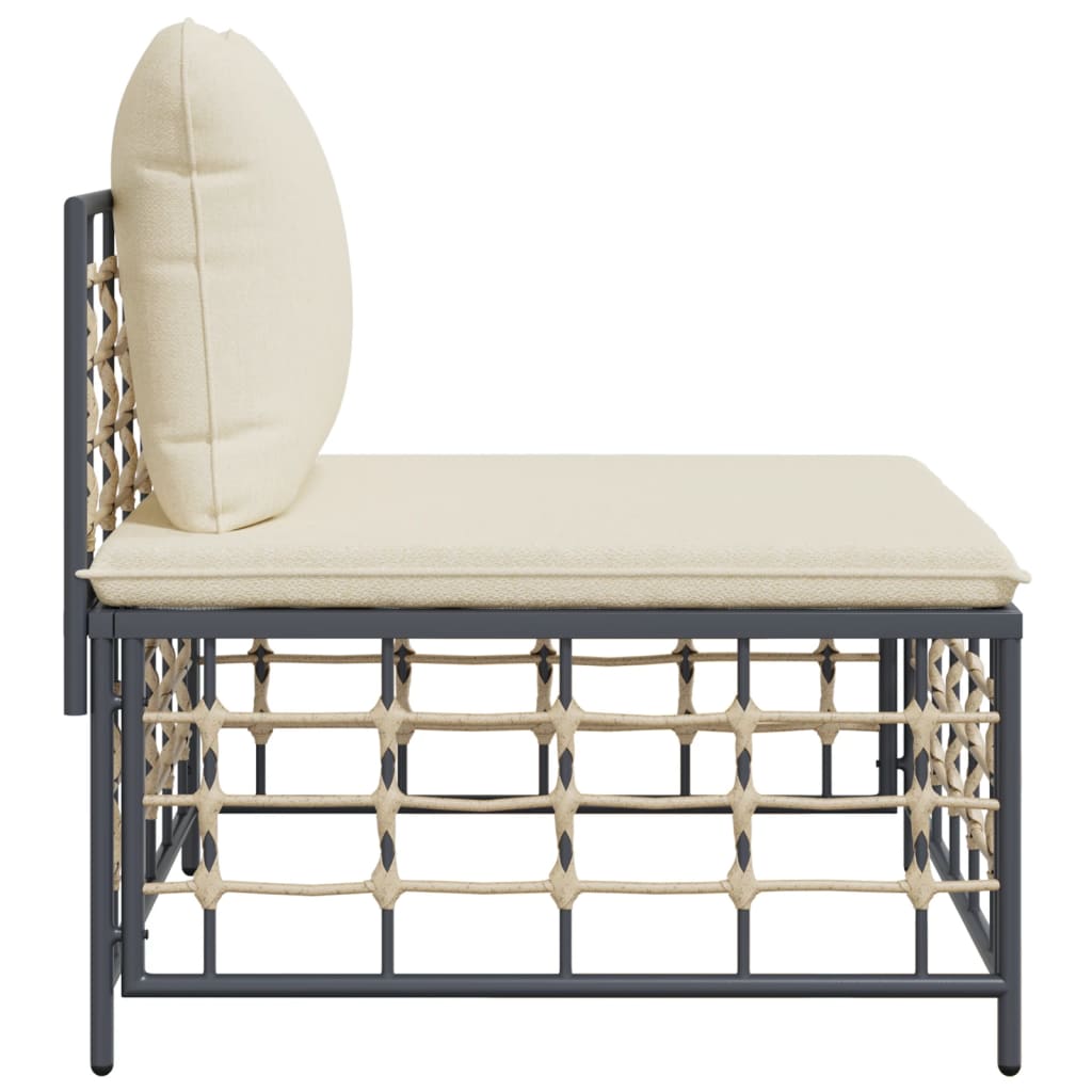 Midtermodul Til Havesofa Med Hynder Polyrattan