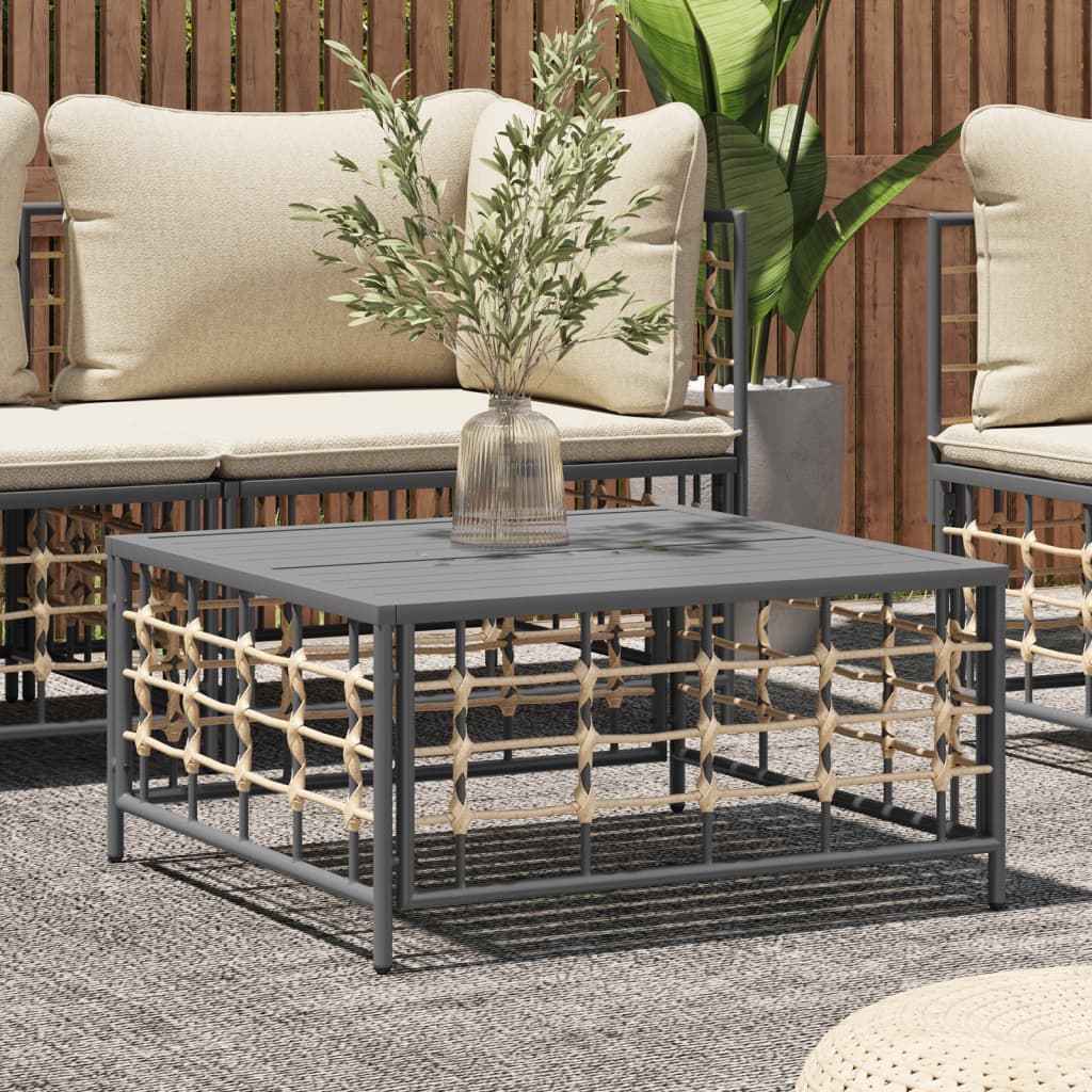 Haveskammel Med Hynde Polyrattan - Variant 364133
