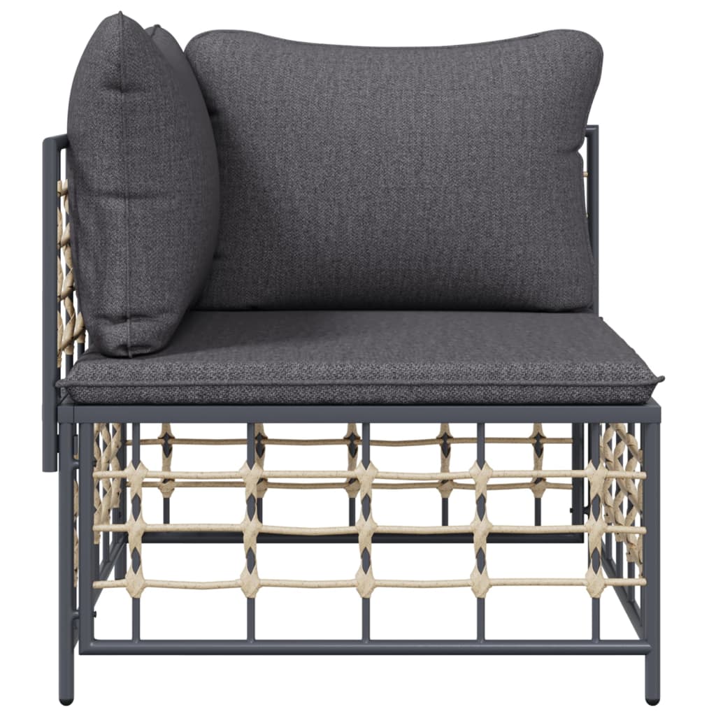 Hjørnemodul Til Havesofa Med Hynder Polyrattan