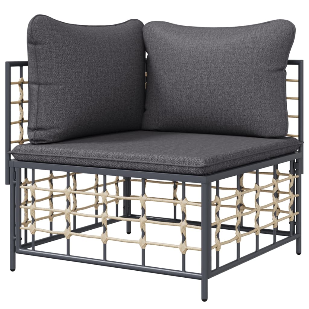Hjørnemodul Til Havesofa Med Hynder Polyrattan