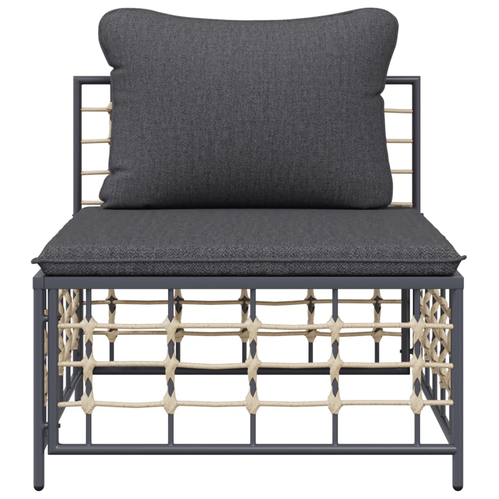 Midtermodul Til Havesofa Med Hynder Polyrattan