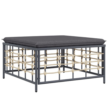 Haveskammel Med Hynde Polyrattan