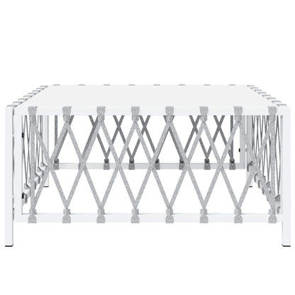 Havebord 70x70x34 Cm Vævet Stof