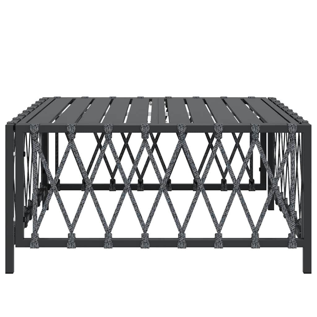 Havebord 70x70x34 Cm Vævet Stof