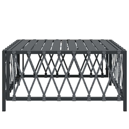 Havebord 70x70x34 Cm Vævet Stof