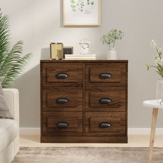 Skænk 70X35,5X67,5 Cm Konstrueret Træ Etræsfarve