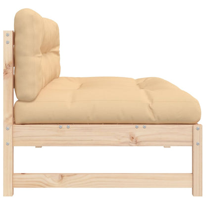 Midtermodul Til Sofa 120x80 Cm Massivt Fyrretræ - Billede 5