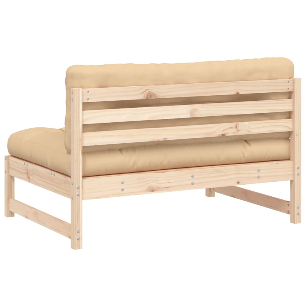 Midtermodul Til Sofa 120x80 Cm Massivt Fyrretræ - Billede 6