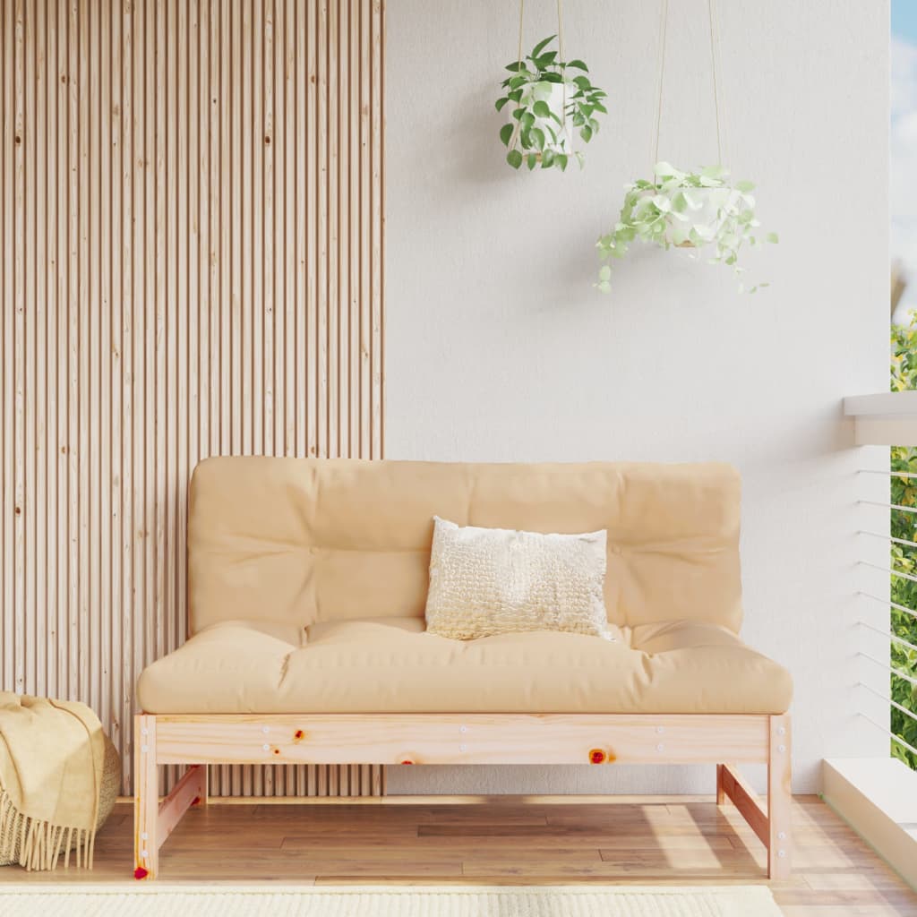 Midtermodul Til Sofa 120x80 Cm Massivt Fyrretræ - Hovedbillede