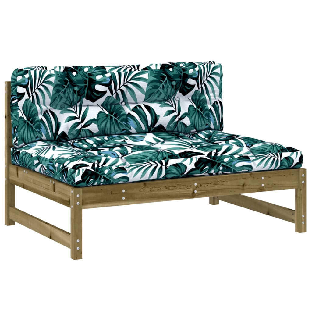Midtermodul Til Sofa 120x80 Cm Imprægneret Fyrretræ - Billede 2