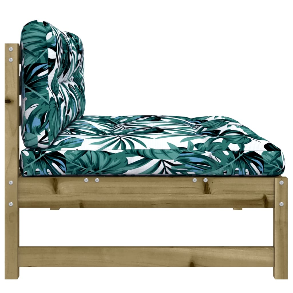 Midtermodul Til Sofa 120x80 Cm Imprægneret Fyrretræ - Billede 5