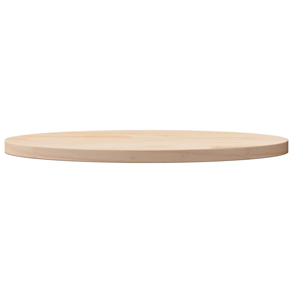 Bordplade Oval Massivt Fyrretræ - Billede 3