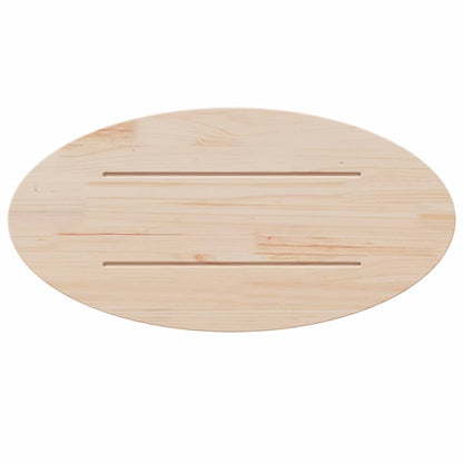 Bordplade Oval Massivt Fyrretræ - Billede 4