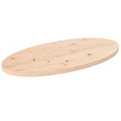 Bordplade Oval Massivt Fyrretræ