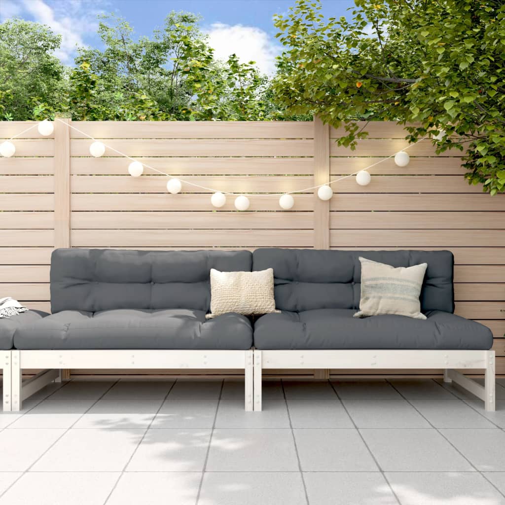 Midtermoduler Til Havesofa 2 Stk. 120x80 Cm Massivt