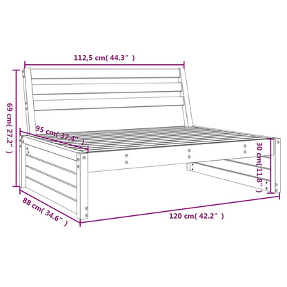 Midtermodul Til Havesofa 120x80 Cm Massivt Douglasgran - Billede 7