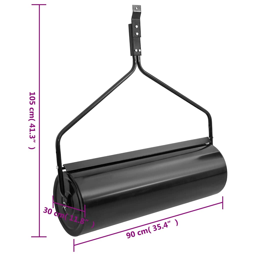 Plænetromle 63 Cm 50 L Sort - Billede 6