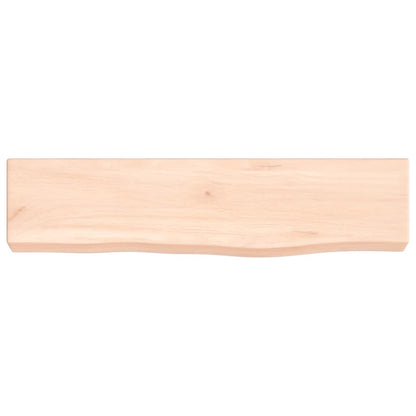 Væghylde 40x10x4 Cm Massivt Egetræ - Billede 4