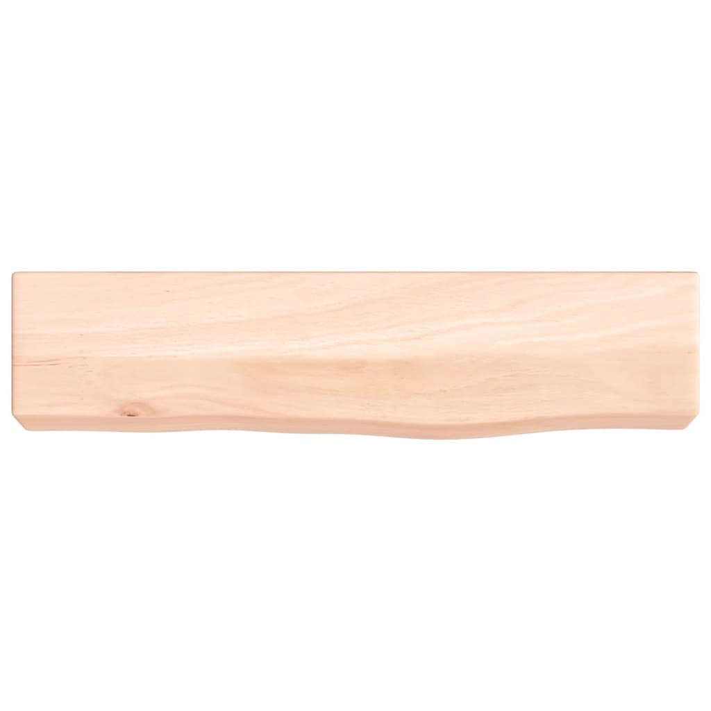 Væghylde 40x10x6 Cm Massivt Egetræ - Billede 4