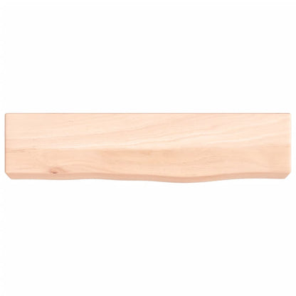 Væghylde 40x10x6 Cm Massivt Egetræ - Billede 4