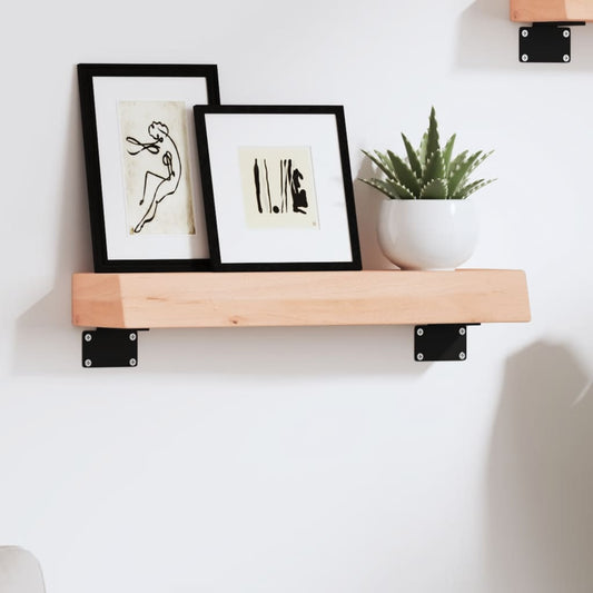 Væghylde 40x10x6 Cm Massivt Egetræ - Hovedbillede