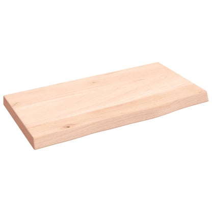 Væghylde 40x20x2 Cm Massivt Egetræ - Billede 2