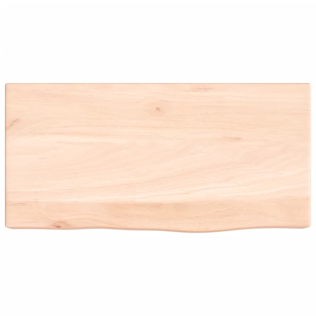 Væghylde 40x20x6 Cm Massivt Egetræ - Billede 4