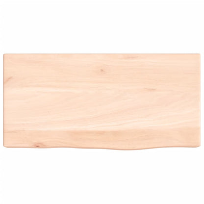 Væghylde 40x20x6 Cm Massivt Egetræ - Billede 4