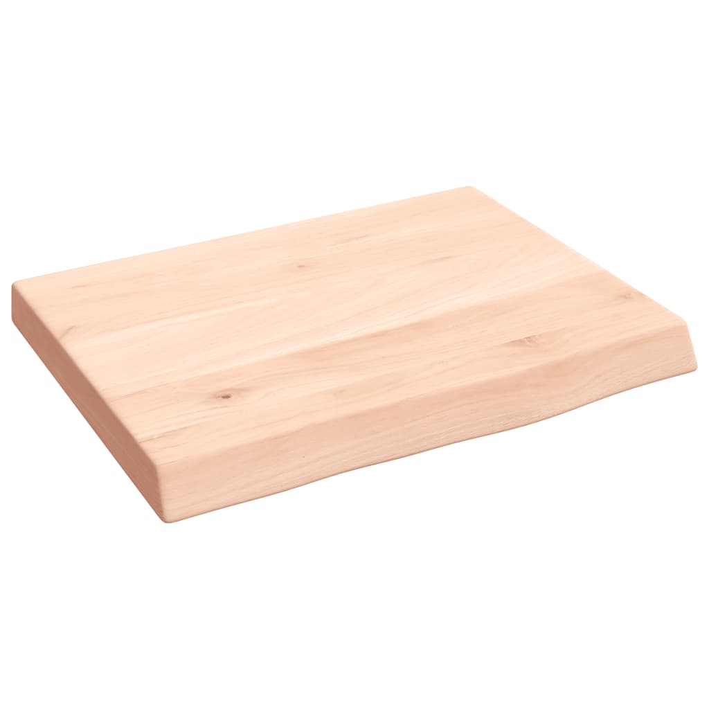 Væghylde 40x30x(2-4) Cm Massivt Egetræ - Billede 2