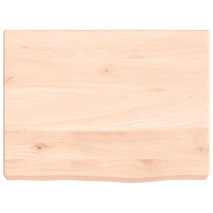 Væghylde 40x30x(2-4) Cm Massivt Egetræ - Billede 4