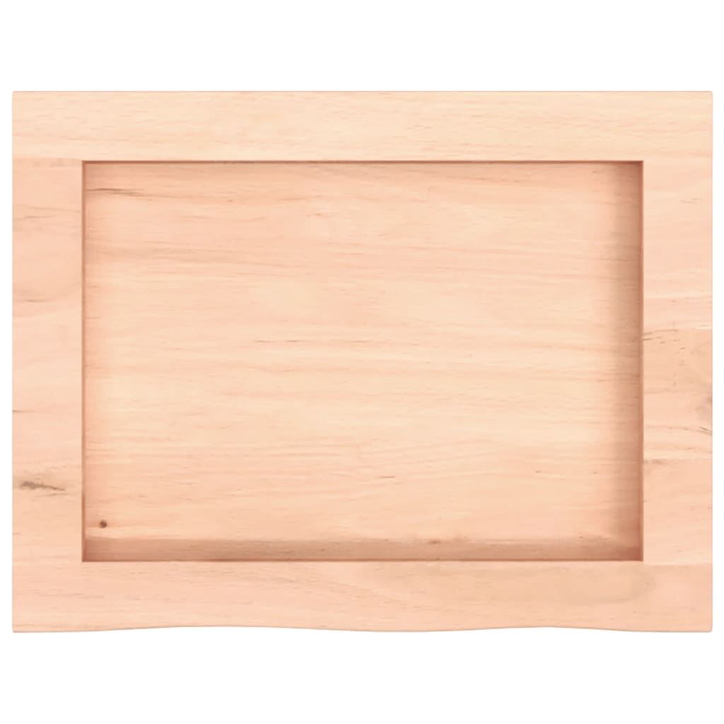 Væghylde 40x30x(2-4) Cm Massivt Egetræ - Billede 5