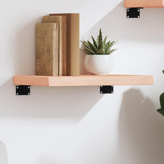 Væghylde 40x30x(2-4) Cm Massivt Egetræ - Hovedbillede