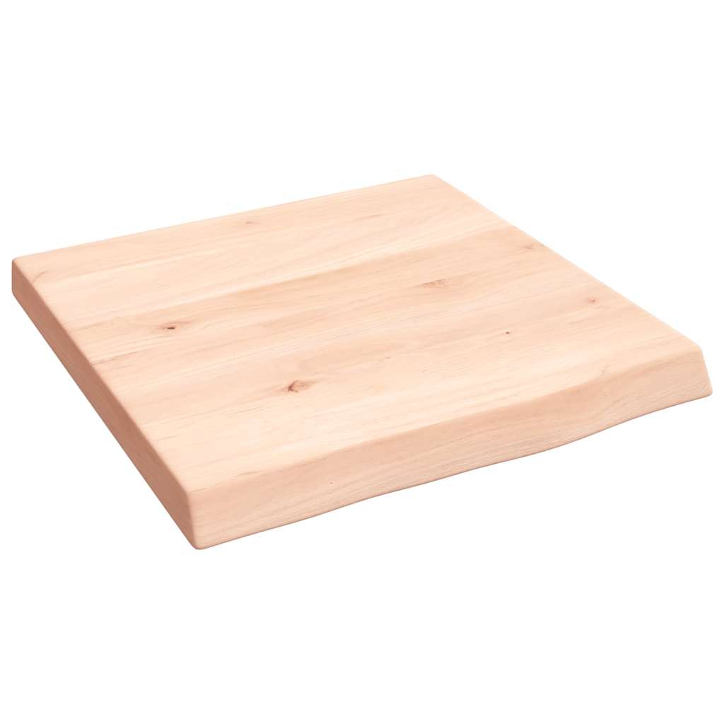 Væghylde 40x40x(2-4) Cm Massivt Egetræ - Billede 2