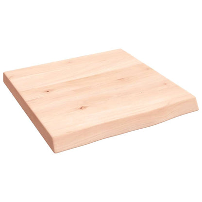 Væghylde 40x40x(2-4) Cm Massivt Egetræ - Billede 2