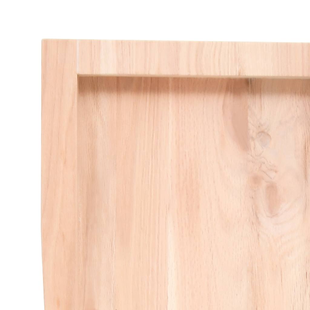 Væghylde 40x40x(2-4) Cm Massivt Egetræ - Billede 7