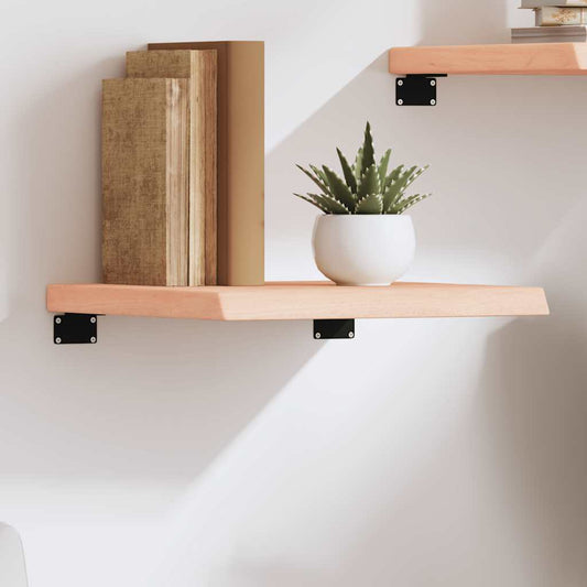 Væghylde 40x40x(2-4) Cm Massivt Egetræ - Hovedbillede