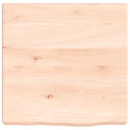Væghylde 40x40x(2-6) Cm Ubehandlet Massivt Egetræ - Billede 4