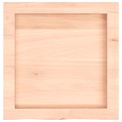 Væghylde 40x40x(2-6) Cm Ubehandlet Massivt Egetræ - Billede 5