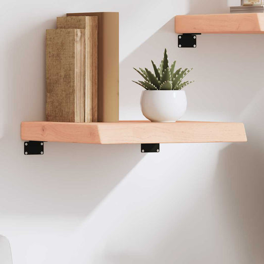 Væghylde 40x40x(2-6) Cm Ubehandlet Massivt Egetræ - Hovedbillede
