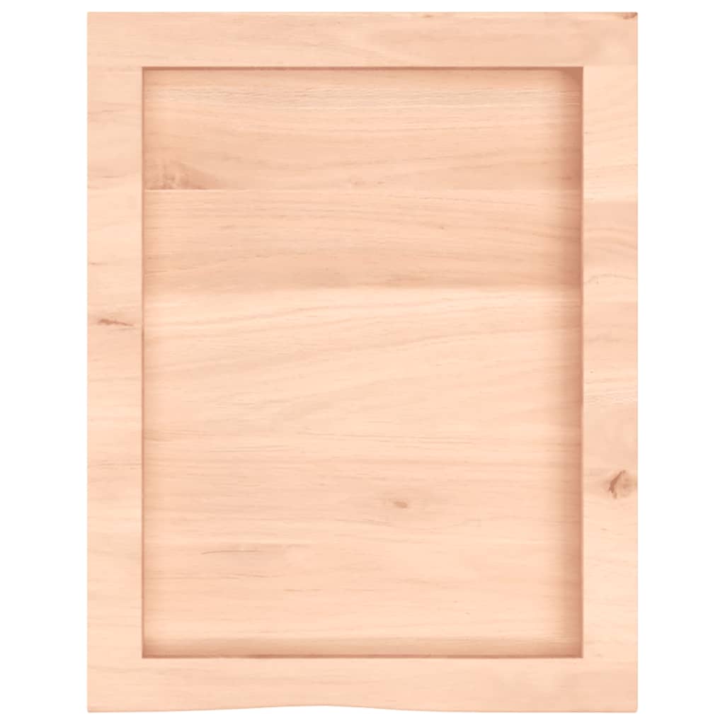 Væghylde 40x50x(2-6) Cm Ubehandlet Massivt Egetræ - Billede 5