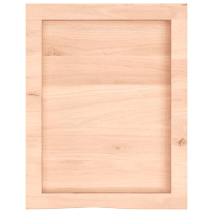Væghylde 40x50x(2-6) Cm Ubehandlet Massivt Egetræ - Billede 5