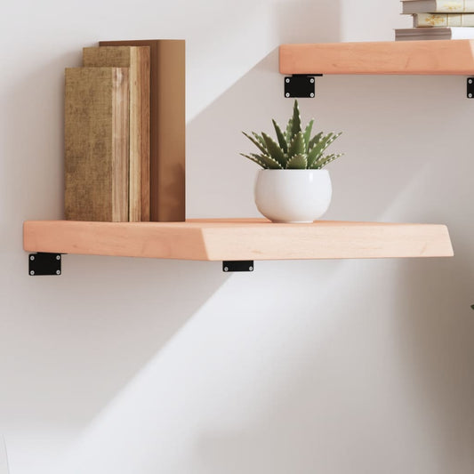 Væghylde 40x50x(2-6) Cm Ubehandlet Massivt Egetræ - Hovedbillede